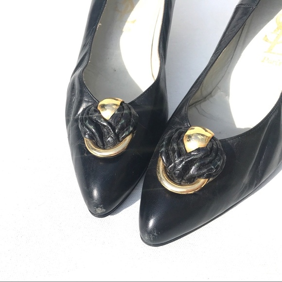 VINTAGE YSL Yves Saint Laurent shoes 36 1/2 - Picture 2 of 10